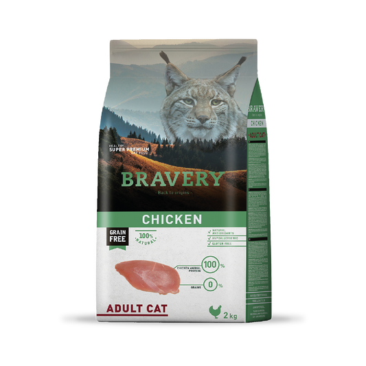 Bravery Chicken Gato Adulto 2 kg - 7 kg