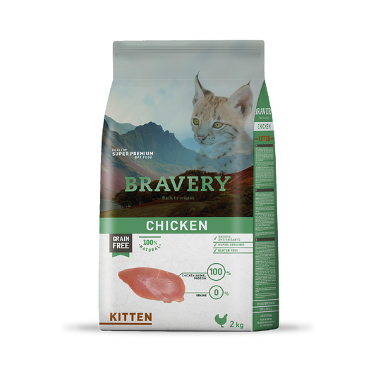 Bravery Chicken Kitten Gatitos 2 kg