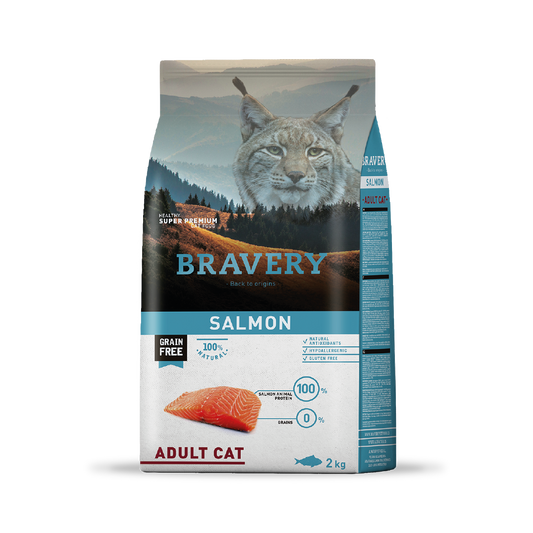 Bravery Salmon Gatos Adultos 2 kg - 7 kg