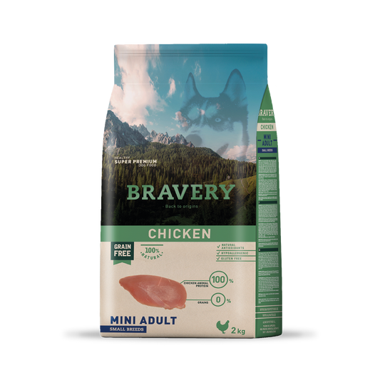 Bravery Chicken Perro Mini Adulto Raza Pequeña 2 kg - 7 kg