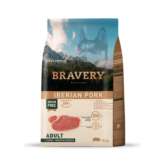 Bravery Iberian Pork Perro Adulto Razas medianas y grandes 4 kg - 12 kg