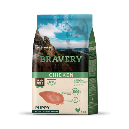 Bravery Chicken Puppy Cachorro Razas medianas y grandes 4 kg - 12 kg
