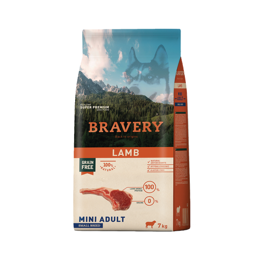 Bravery Lamb Perro Adulto Raza Pequeña 2 kg - 7 kg
