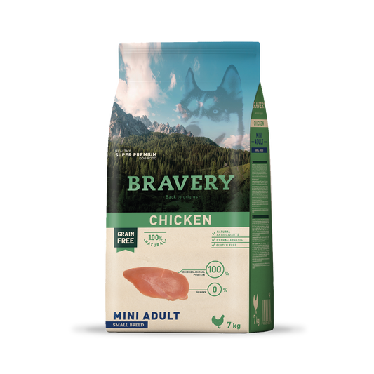 Bravery Chicken Perro Mini Adulto Raza Pequeña 2 kg - 7 kg