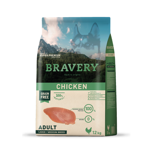 Bravery Chicken Perro Adulto Razas medianas y grandes 4 kg - 12 kg