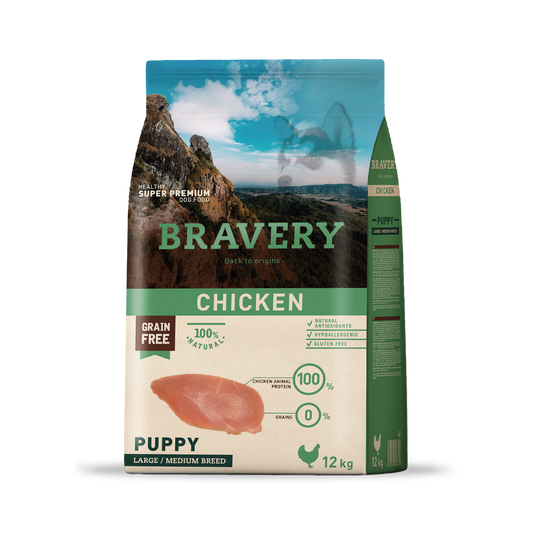 Bravery Chicken Puppy Cachorro Razas medianas y grandes 4 kg - 12 kg