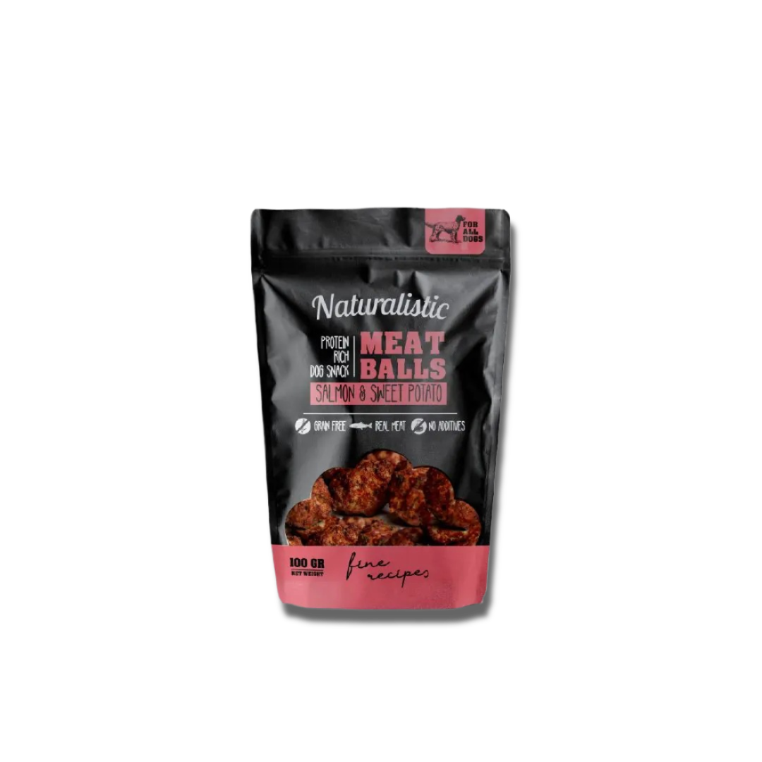 Naturalistic MeatBalls Salmon And Sweet Potato (Snack Perro)