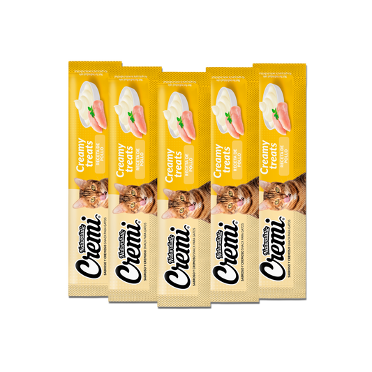 Cremi Receta Pollo 5 unidades (Snack Gato)