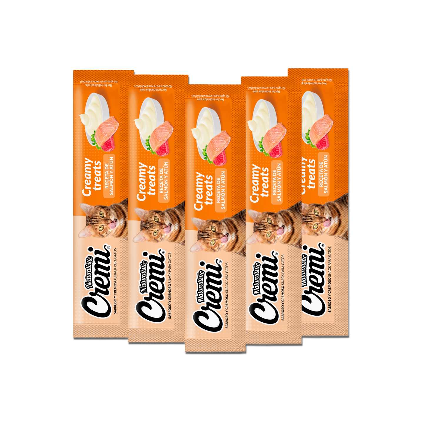 Cremi Receta Salmón y Atún 5 unidades (Snack Gato)