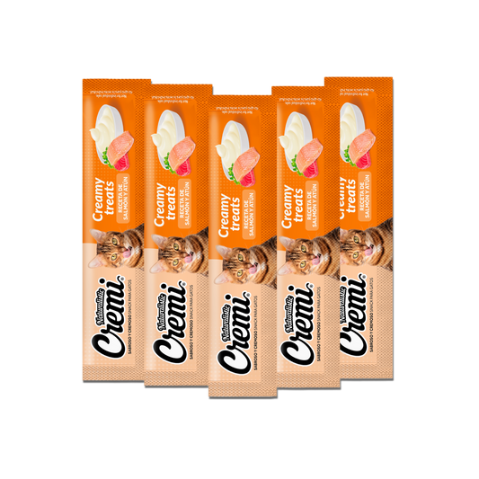 Cremi Receta Salmón y Atún 5 unidades (Snack Gato)