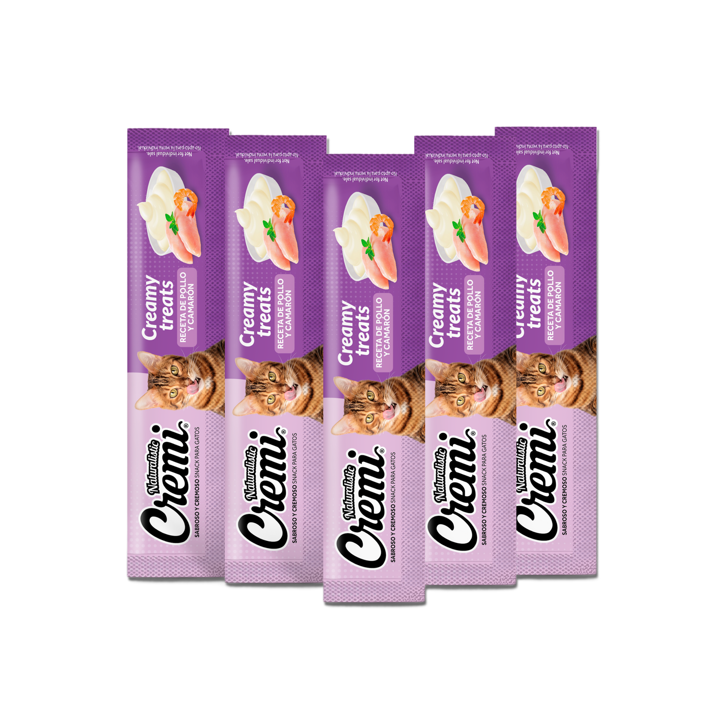 Cremi Receta Pollo y Camarón 5 unidades (Snack Gato)