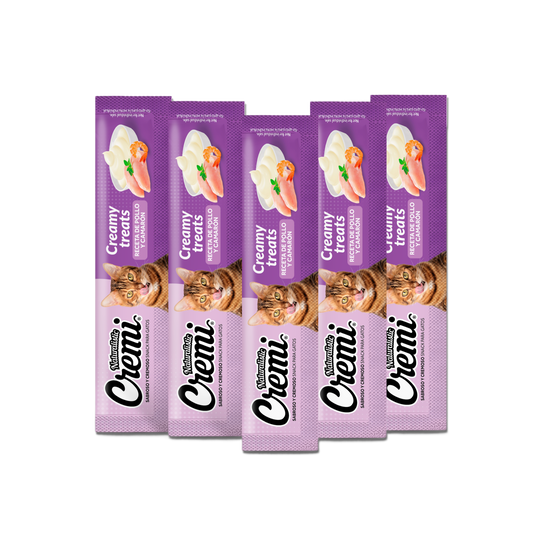 Cremi Receta Pollo y Camarón 5 unidades (Snack Gato)