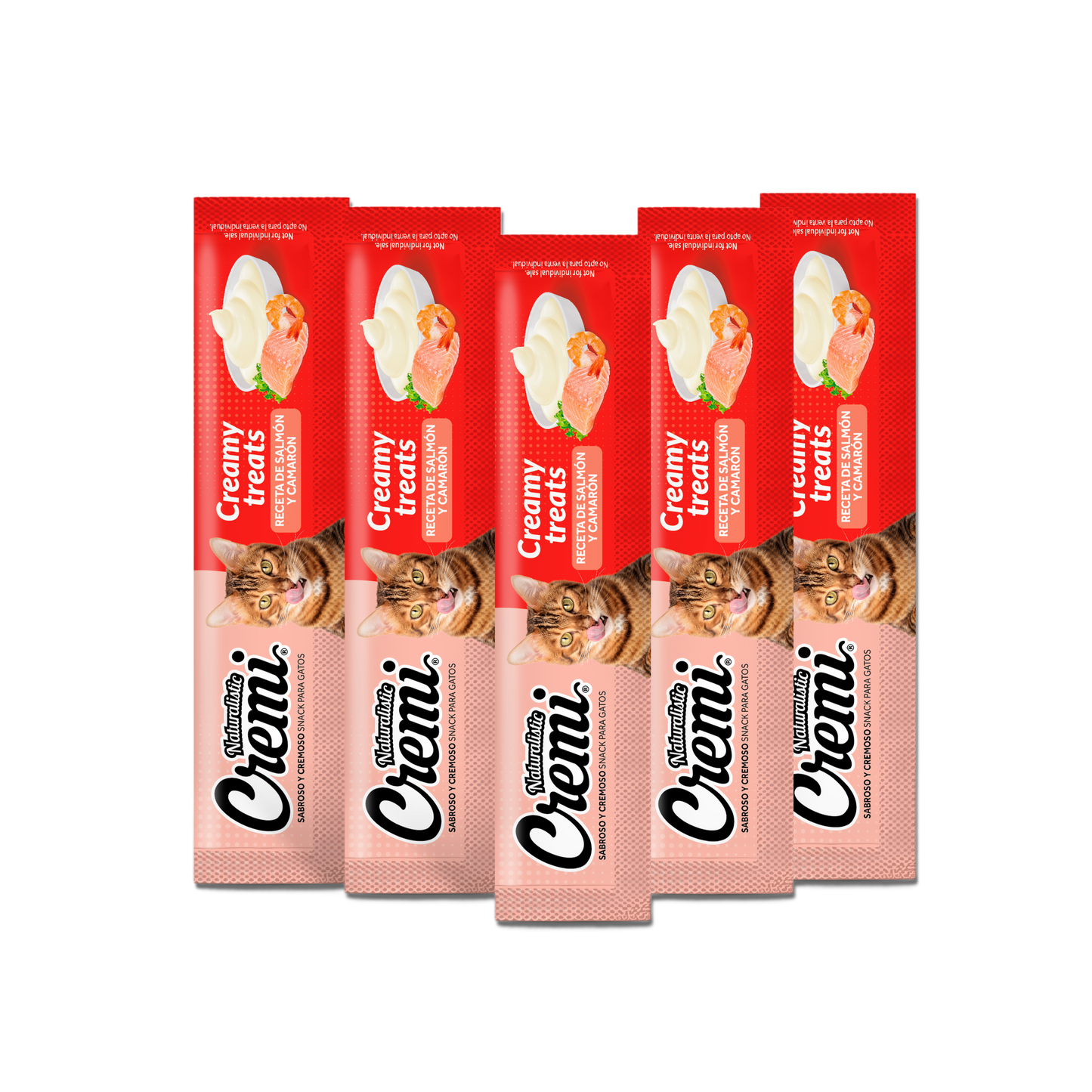 Cremi Receta Salmón y Camarón 5 unidades (Snack Gato)