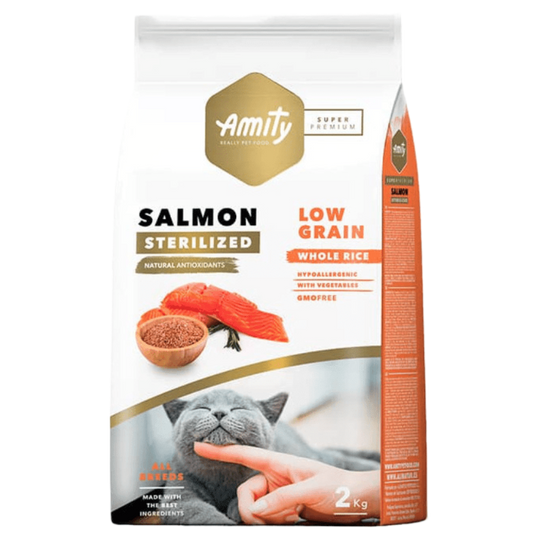 Amity Salmon Adult Cat Sterilized Low Grain (Gatos Adultos Esterilizados) 2K - 7K
