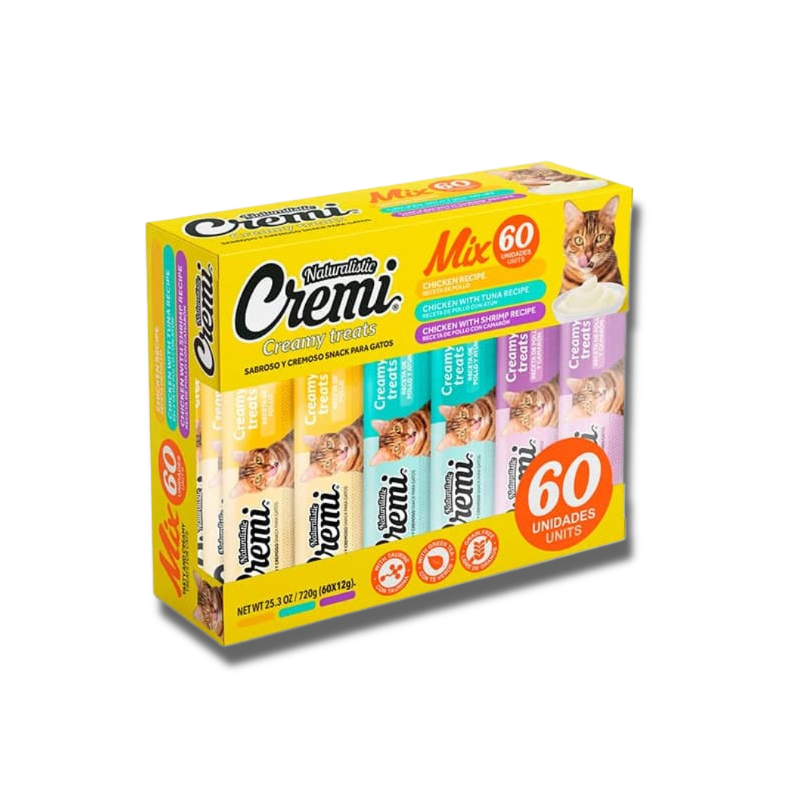Cremi Box 60 unidades (Pollo, Atún y Camarón)