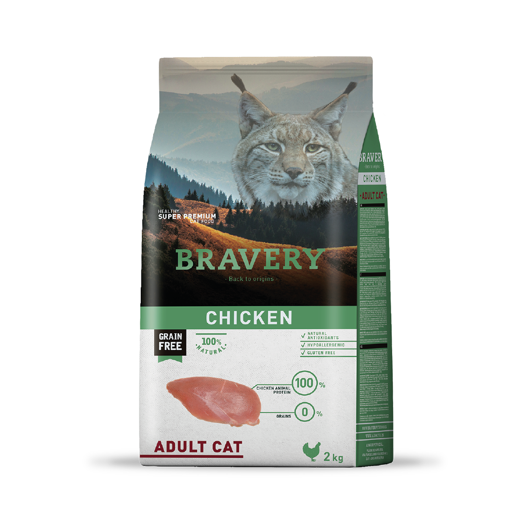 Bravery Chicken Adult Cat (Gatos Adultos) 2K - 7K