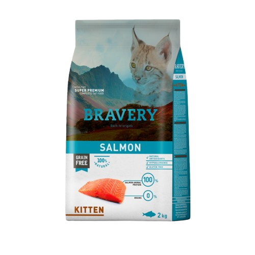 Bravery Salmon Kitten Gatitos 2 kg